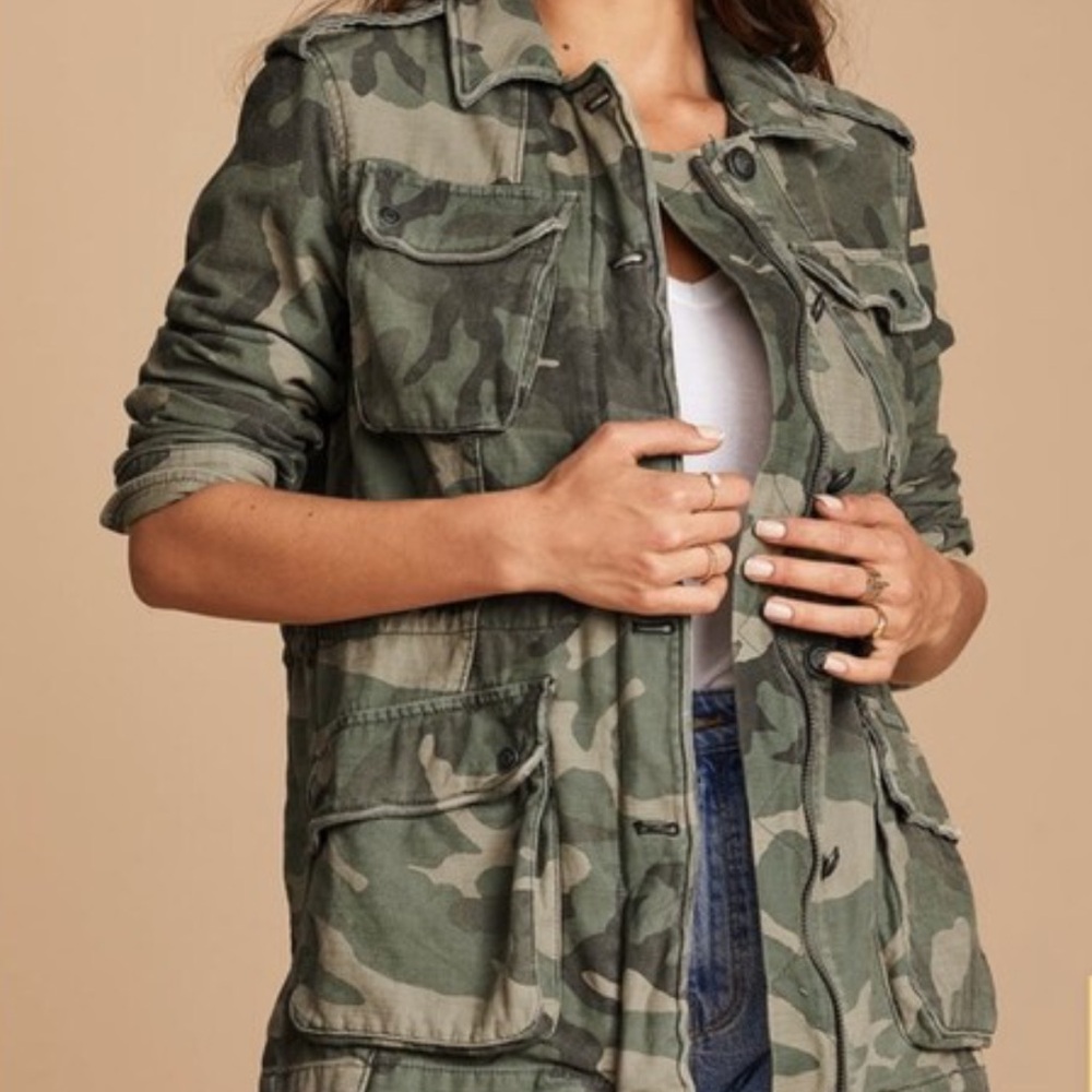 Military Style Camo Jacket
